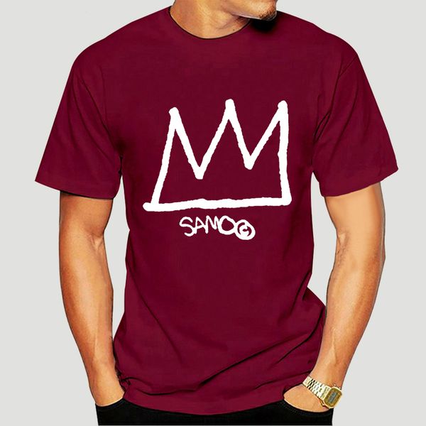 

samo jean - michel basquiat crown and tag t shirt - pop art nyc street art 1980s 2019 new arrival men-1247a