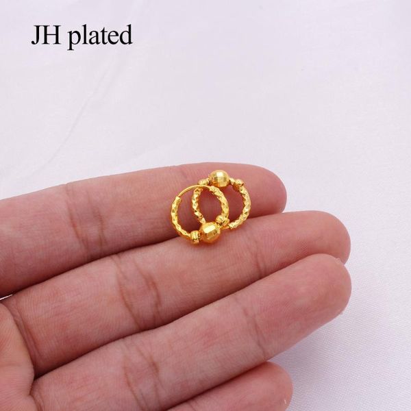 

hoop & huggie earrings 24k gold color small round earings hoops pircing piercings accesories for women/girls jewelry gifts, Golden;silver