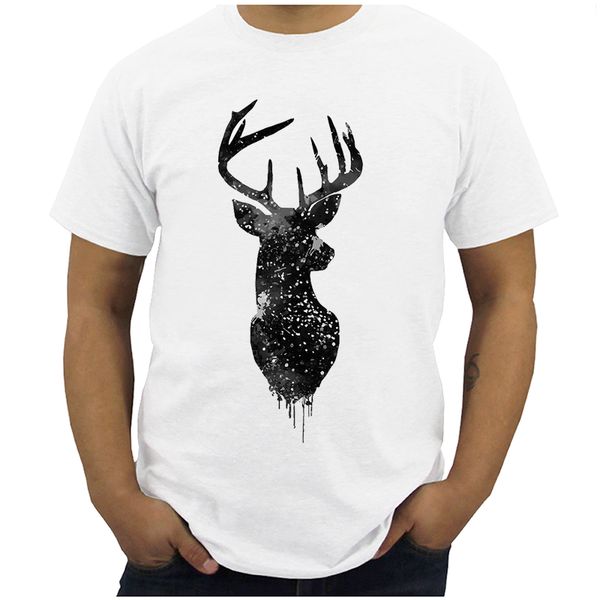

2019 new summer fashion deer scenic printed t-shirt short sleeve popular design novelty t shirt casual clothing streetwear