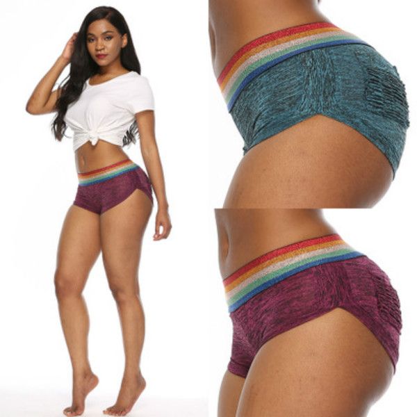 

Womens Sportshorts Explosive Sports Yoga Fitness Sexy Leggings Shorts Hip Wide Leg Hot Pants Fashion Trend High End hot sale