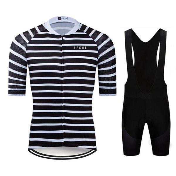 

lecol pro cycling jersey set summer cycling wear mountain bike clothes bicycle clothing mtb bike clothing suit, Black;blue