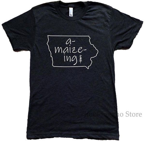 

iowa a-maize-ing t-shirt iowa t-shirt iowa shirt 100% cotton men t shirt women tee casual short sleeve tshirts