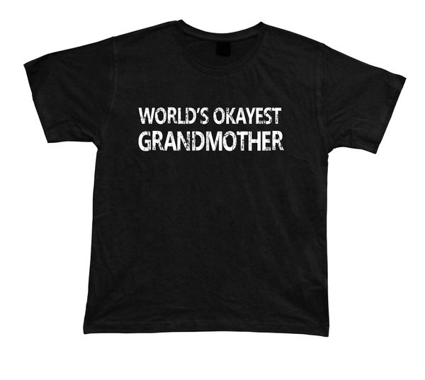

world's okayest grandmother awesome t shirt gift idea birhday present tee tees brand clothing funny t-shirt tee