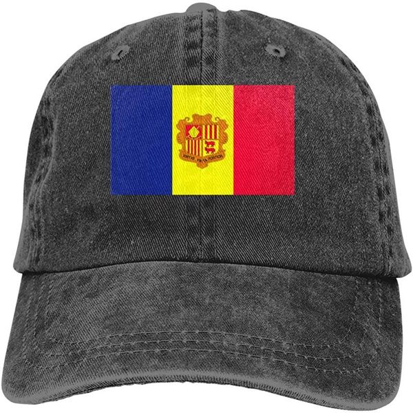 

андорра флаг унисекс soft casquette cap vintage регулируемых бейсболки, Blue;gray