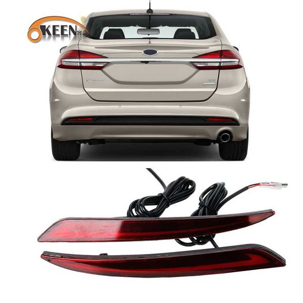 

2pcs for mondeo fusion 2013 2014 2020 2020 led bumper light rear fog lamp brake light turn signal reflector