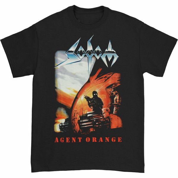 

sodom men's agent orange tee t-shirt black tee shirt street wear fashion