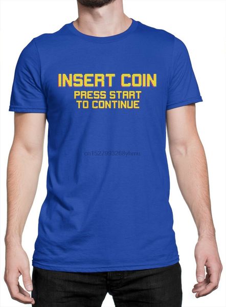 

mens t-shirt insert coin - shirt 100% cotton-blue