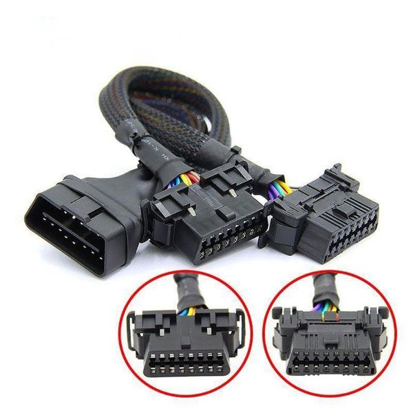 

obd2 extension cable obd 16pin male to female for elm 327 v1.5 for auto car diagnostic tool scanner op-com