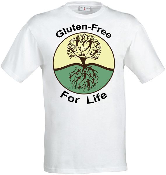 

gluten for life uprising tree artwork men (woman available) t shirt white