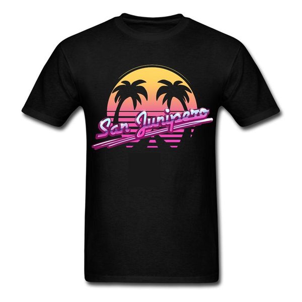 

funny t shirts san junipero black mirror movie t shirt creator geek 2019 new men's navy t-shirt men fine tee plus size