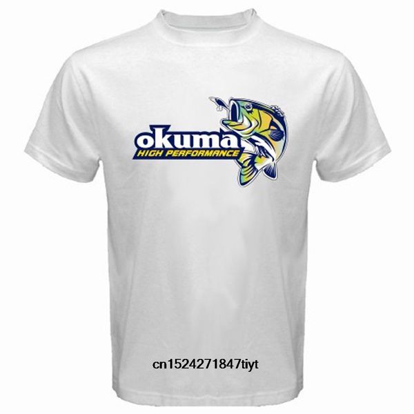 

high performance okuma logo men's white t-shirt fashion mens cotton t shirt