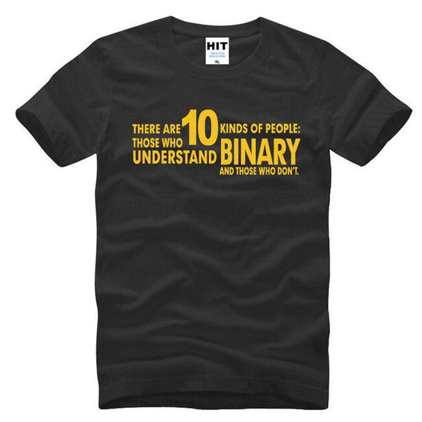 

2020 fashion there are 10 kinds of people binary black short sleeve men t shirt size s-3xl tee shirt