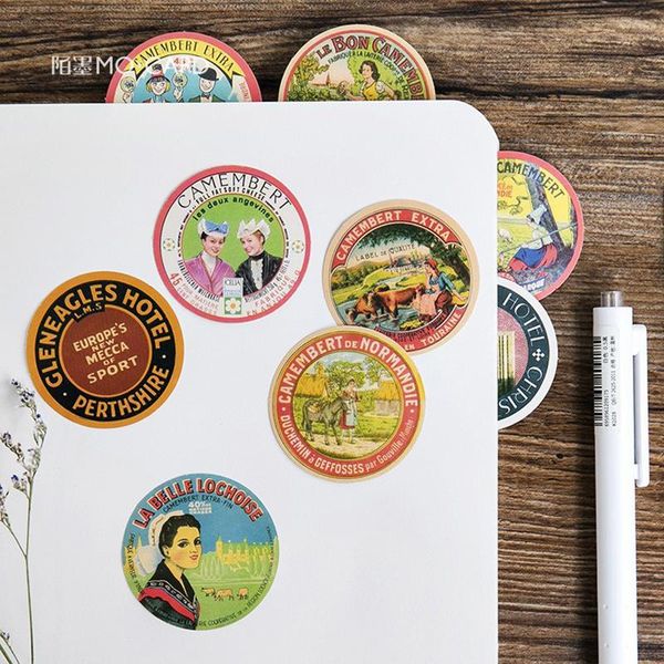

tz118 diy stickers diary record 45pcs correction gift stationery stickers children adhesive stickers decoration retro decorative mbhqb