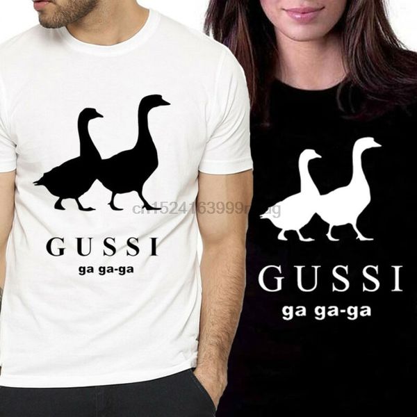 

funny satirical brand t-shirt gussi ga ga ga tee couples matching present