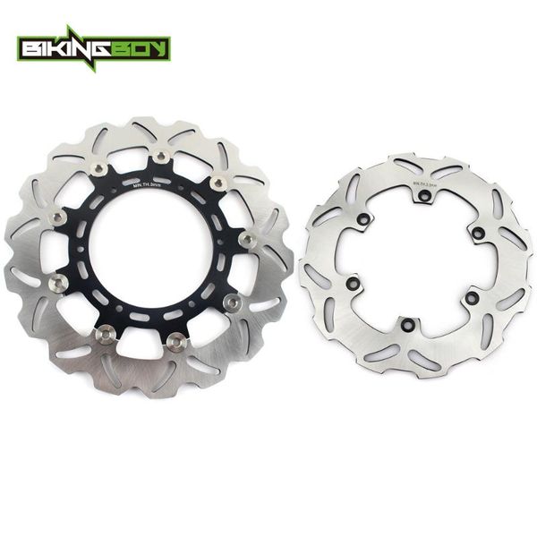 

bikingboy front rear brake discs rotors disks 400 duke lc4 enduro 620 egs 640 adventure six days supermoto 660 rallye 99 00 01