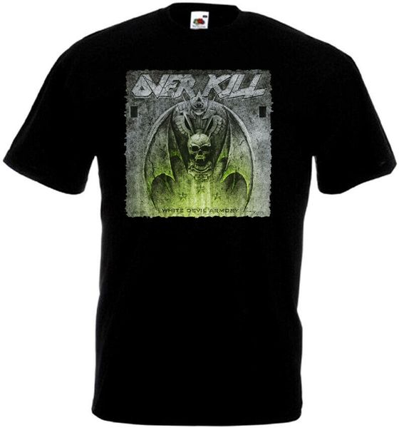 

overkill white devil armory t shirt black thrash heavy metal all sizes s 5xl
