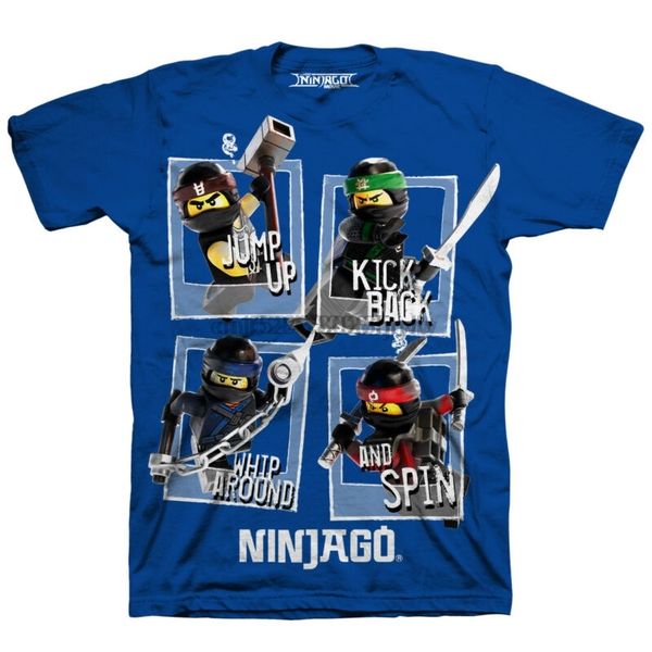 

ninjago коул ллойд джого kai синего тройник рубашка nwt мальчики размер 4 5 6 7 8 или 10 12