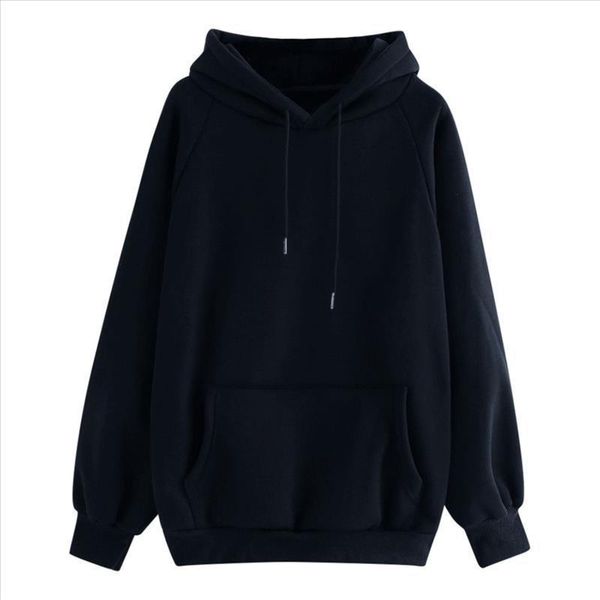 

women hoodies women autumn long sleeve hooded sweatshirt pullover loose casual lady hoodies blouse casual pullover, Black