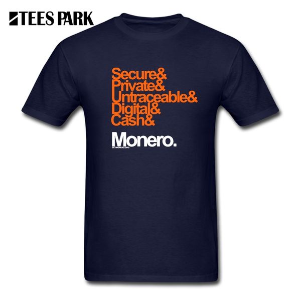 

funny monero secure private untraceable t shirt man clothint cryptocurrency cotton short sleeve t-shirt simple cotton male tees
