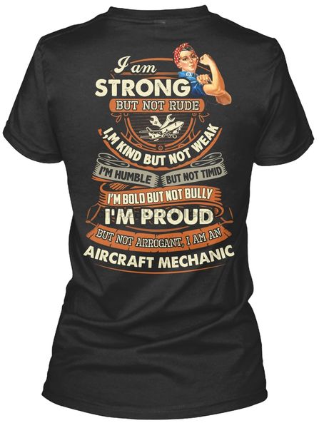

мужчины футболка сильной aircraft mechanic рубашка женщина футболка