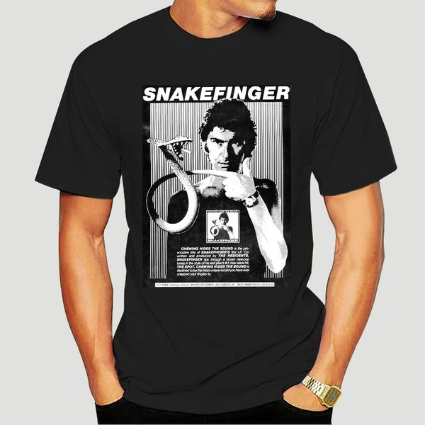 

vintage 1986 snakefinger chewing hides the sound promo t shirt 100%-3111a