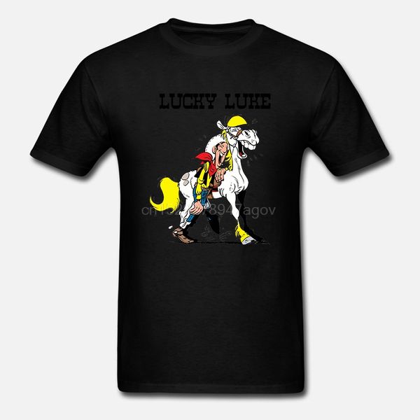 

лаки-люк-t-shirt-бело-фильм-плакат-all-размеры-s-5xl-men-t-shirt-2020-лето