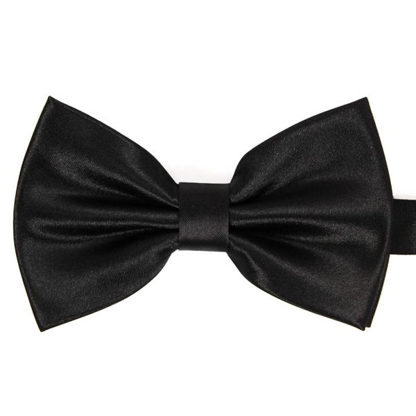 

2020 new fashion men's bow ties wedding double fabric classic bowtie club banquet anniversary formal butterfly tie with gift box, Black;gray