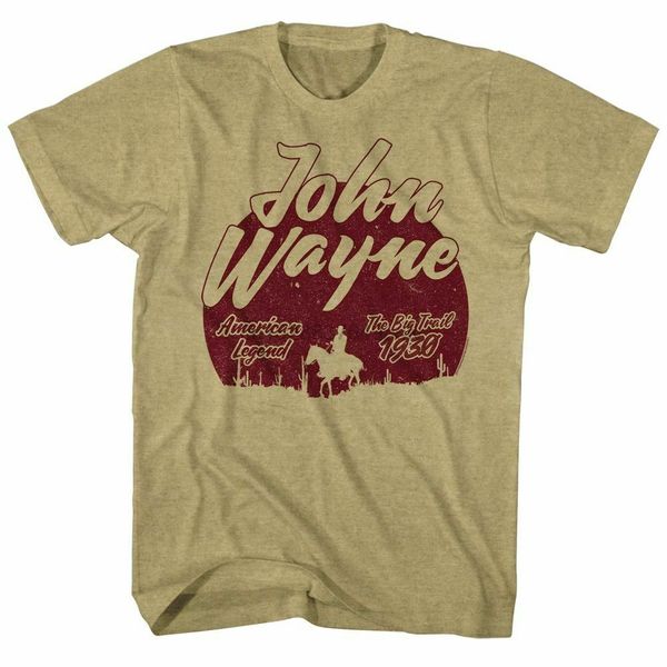 

john wayne the big trail khaki heather t-shirt