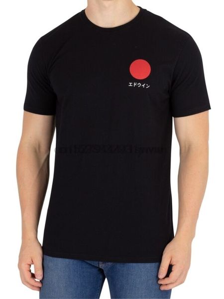 

edwin mens japanese sun t-shirt black