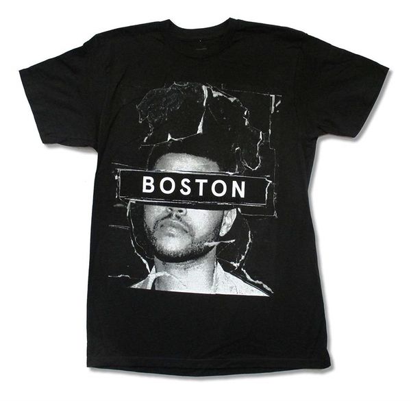 

xo the weeknd boston 2015 event mens black t shirt(1