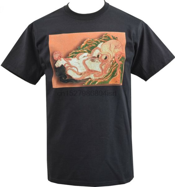 

mens black t-shirt fishermans wife ocs japanese tattoo geisha hentai s-5xl