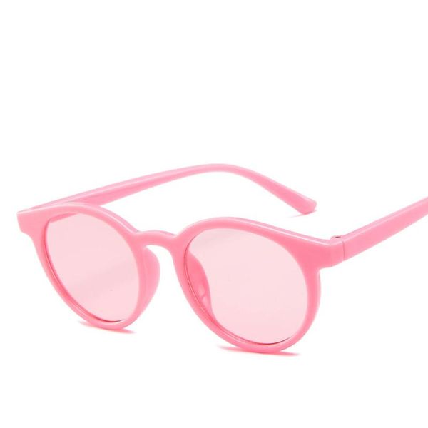 

children sunglasses frame kids glasses blue fashion sun maluscute girls mirror round pink child lens el boys oculos eyewear yxlyq