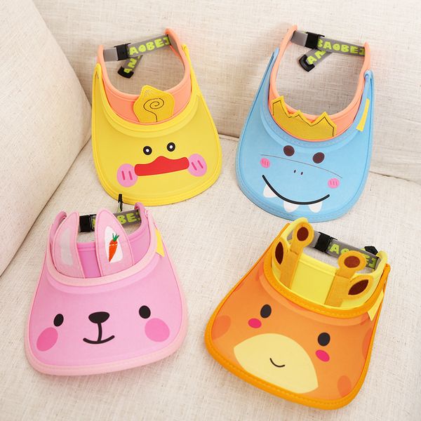 

wide brim hats summer beach boys girls kids sun visor hat, Blue;gray