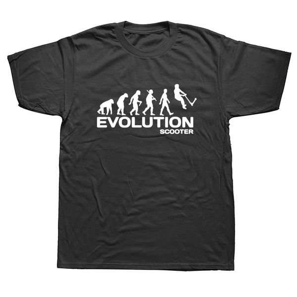 

scooter evolution kick scoot funny graphic t-shirt mens summer style fashion short sleeves oversized streetwear t shirts