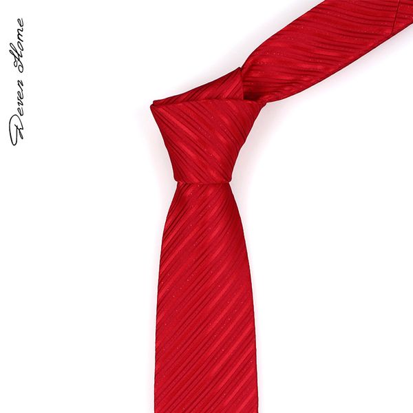 

bow ties 2021 brand fashion men 7cm red bright stripe necktie wedding party formal suit neck tie for with gift box, Black;gray
