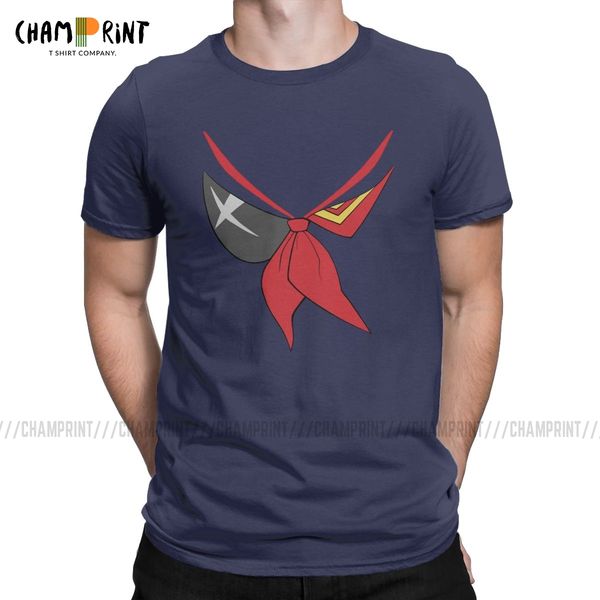 

men t-shirt senketsu matoi ryuuko unique cotton tee shirt short sleeve kill la kill japanese anime t shirts round collar clothes