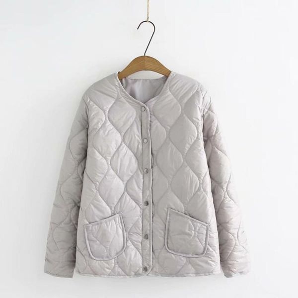 

plus size plaid solid black soft pockets parka coat 2020 new winter casual ladies single breasted jackets female