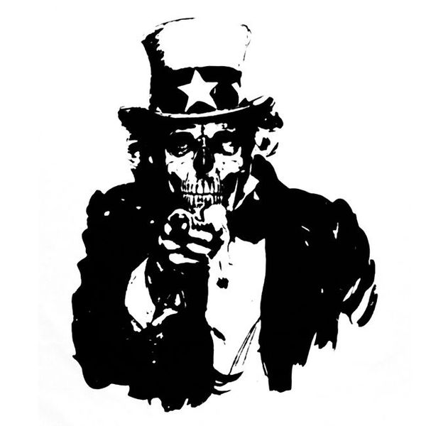 

fashion men t shirt brand new undead uncle sam wants you shirt, skull, zombie, they live, corpse usa tee shirt
