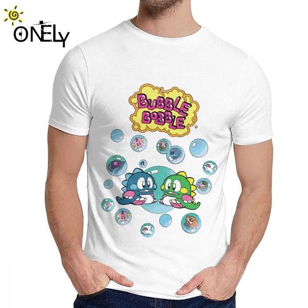 

лето bubble bobble футболка унисекс new custom 100% pure воротник хлопок одежда круглый