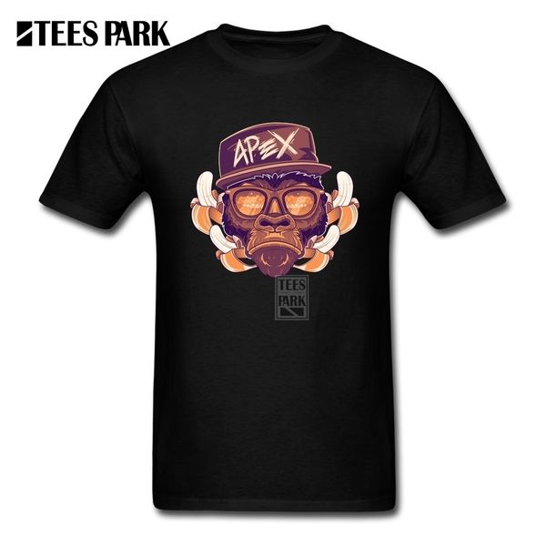 

streetwear famous brand design men's cool t-shirt rock chimpanzees cotton hip hop short sleeve t shirt fashion male trendy shirt