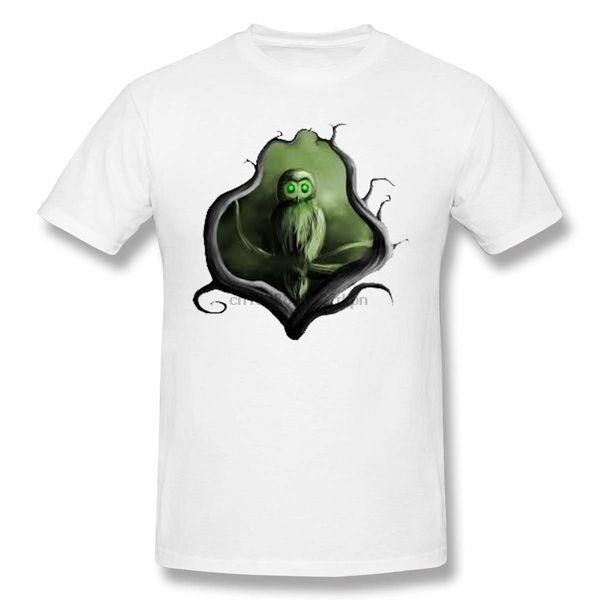 

men's mr owl personality t-shirts white with short sleeve