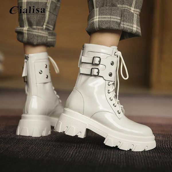 

cialisa коренастый пятки мотоциклов мода новый дизайн womenfashion узелок осень женская коренастый голеностопного загрузки, Black