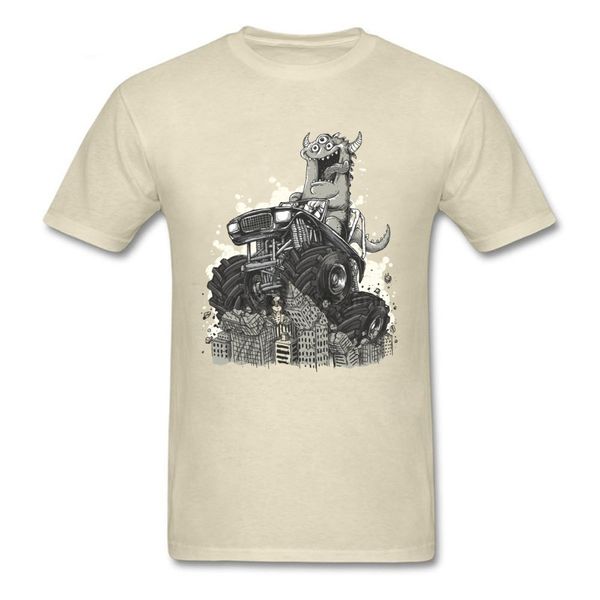 

vintage punk t-shirt men novelty cartoon t shirt monster truck designer funny summer new cotton tee clothing discount