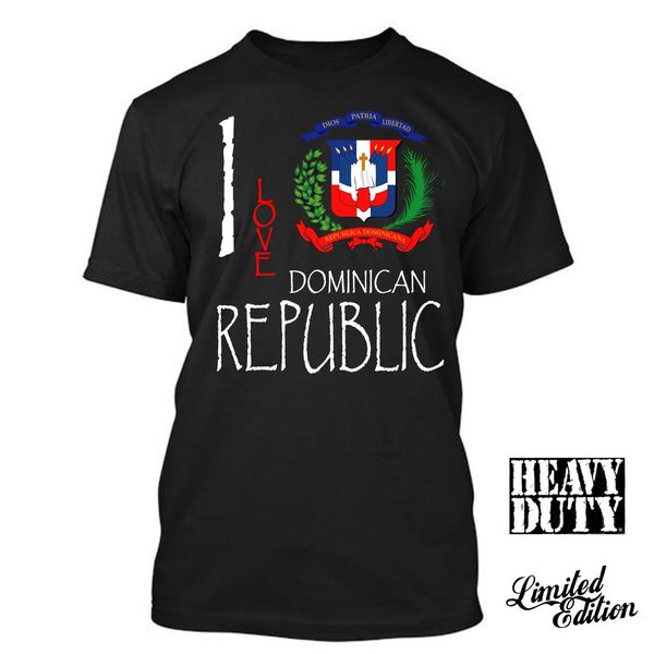 

2019 100% cotton dominican re i love culture flag t shirt tees tee shirt