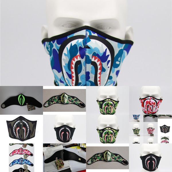 

printed anti-dust shark mask face face masks washable breathe mouth-muffle outdoor vlka1