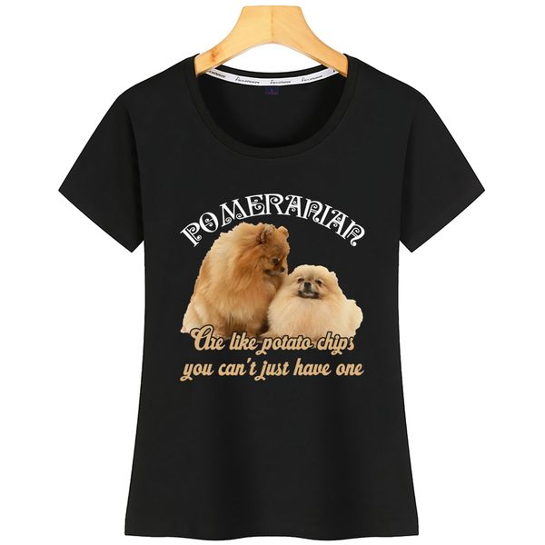 

t shirt women pomeranians love pomeranians dog kawaii inscriptions short tshirt