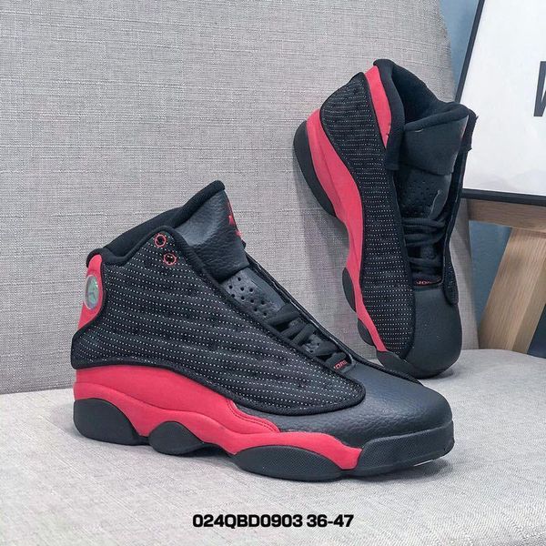 

последний он доигрался 7-13 высочайшее качество jumpman 13 дизайнер кроссовки мужчин chaussures спорта бег баскетбол обуви платформа chaussu, Black