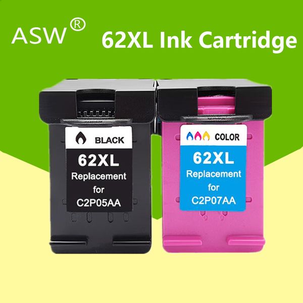 

asw картридж 62xl совместим 62 xl 62 для envy 5640 7640 5540 5646 5541 5740 5742 5745 200 250 принтера