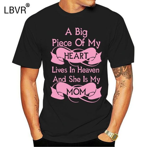 

men t shirt heart in heaven mom remembrance tshirt women t-shirt