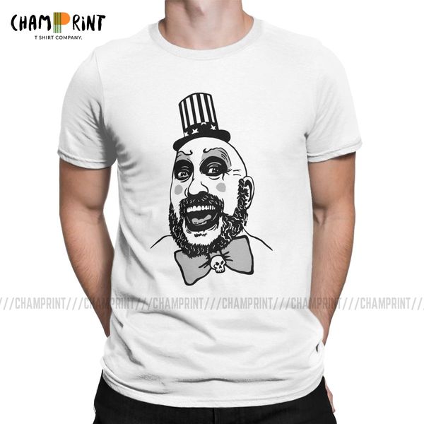 

captain spaulding's t shirt men house of 1000 corpses t-shirt halloween gift devil's rejects tee shirt short sleeve clothing